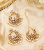 Punjabi designer earring tikka set