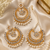 Festive kundan earring tikka set