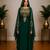 Emerald Green Embroidered Kaftan with Matching Cape