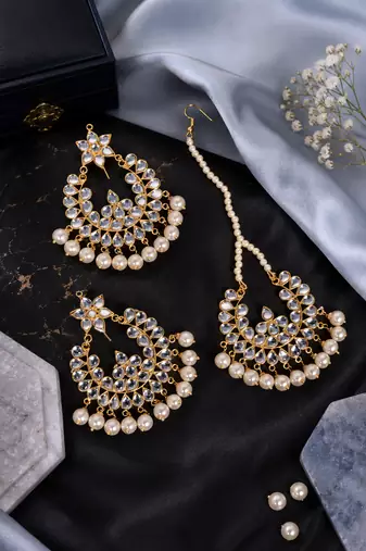 Punjabi designer earring tikka set