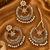 Festive kundan earring tikka set