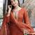 Women's Gorgeous Embroidery Work Silk Fabric Straight Kurta Pant and Dupatta Set