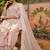 pink embroidered  cotton square neck short anarkali & palazzos with dupatta