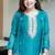 Women's Gorgeous Embroidery Work Chinon Silk Fabric Straight Kurta Pant with Koti Set