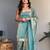 Women's Gorgeous Embroidery Work Fendy silk Fabric Straight Kurta Palazzo and Dupatta Set