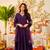 Women's Gorgeous Embroidery Work Viscose Chanderi Fabric Flared Anarkali Pant and Dupatta Set