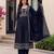 Women's Gorgeous Printed Work Vichitra Silk Fabric Flared Kurta Palazzo and Dupatta Set