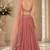 Onion Pink Crepe Embroidered Crop Top Lehengas