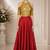 Maroon Silk Blend Embroidered Crop Top Lehengas