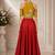 Maroon Silk Blend Embroidered Crop Top Lehengas