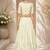 Light Yellow Silk Blend Embroidered Crop Top Lehengas