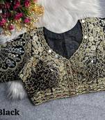 Black 3d peacock real mirror work italian silk blend blouse