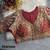 Maroon 3d peacock real mirror work italian silk blend blouse
