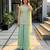 Green faux georgette embroidered palazzo set