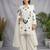 Off-white organza embroidered palazzo set