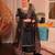 Black crepe embroidered salwar kameez