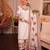 White crepe embroidered salwar kameez