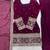 Plum silk blend embroidered farshi salwar set