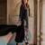 Black rayon embroidered kurta set