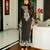 Black rayon embroidered kurta set