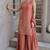 Women's Beautiful Embroidery Work French Crepe Fabric Straight Kurta Sharara and Dupatta Set