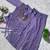 Lavender silk blend embroidered palazzo set