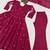 Wine silk blend embroidered anarkali set