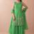 Women's Beautiful Embroidery Work French Crepe Fabric Straight Kurta Sharara and Dupatta Set