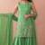 Women's Beautiful Embroidery Work French Crepe Fabric Straight Kurta Sharara and Dupatta Set