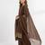 Brown rayon embroidered palazzo set
