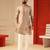 Pastel pink daman embroidered kurta for men sort kurta