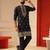 Navy blue daman work kurta for men sort kurta
