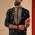 Navy blue daman work kurta for men sort kurta
