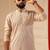 Pastel pitch beads embroiderd kurta for men sort kurta