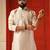 Pastel pink self embroiderd kurta for men sort kurta