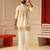 Cream embroiderd kurta for men sort kurta