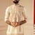Cream embroiderd kurta for men sort kurta