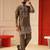 Grey color embroiderd kurta for men