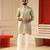 Pastel pista v_neck embroiderd kurta for men sort kurta