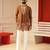 Tan v_neck kurta for men sort kurta