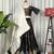 Black Navratri Special Chaniya Choli with Off-White Dupatta