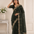 Mahendi Color Embroidery all over Star Georgette Saree