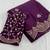 Purple Color Embroidery all over Star Georgette Saree