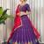 Royal Purple Navratri Lehenga Choli with Pink Dupatta