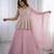 Designer Pink Embroidered Lehenga  Set
