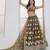 Mehandi Green Net sequin embroidered lehenga set with choli and Dupatta