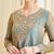 Women's Gorgeous Embroidery Work Fandy Silk Fabric Flared Kurta Palazzo and Dupatta Set