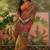 multicolour linen cotton blend digital printed bandhani saree