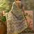 multicolour linen cotton blend digital printed chevron saree