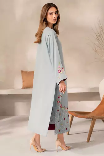Women's Gorgeous Thread Work Chanderi Silk Fabric Straight Kurta Pant and Dupatta Set